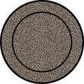 Concord Global Trading Concord Global 44920 5 ft. 3 in. Jewel Leopard - Round; Beige 44920